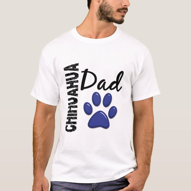 Camiseta Papá 2 de la chihuahua (Anverso)