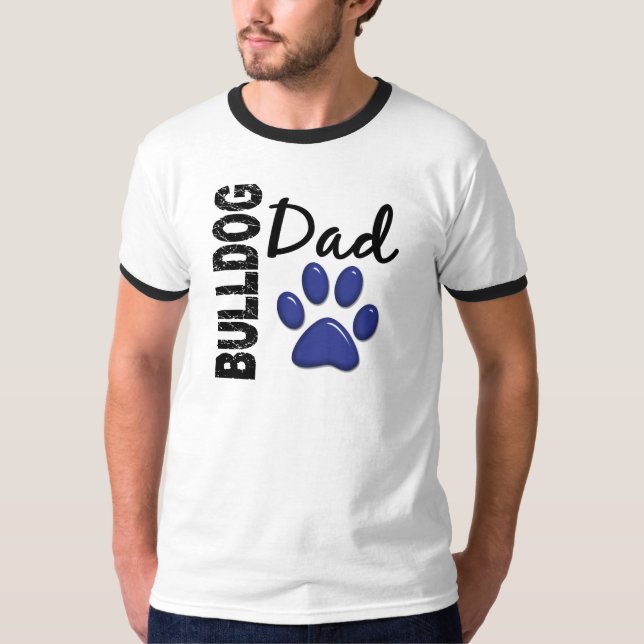 Camiseta Papá 2 del bulldog (Anverso)