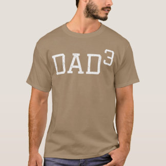 Camiseta Papá 3 divertido outfit de papá regalo de tres pad