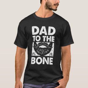 Camiseta Papá a la familia de padres óseos, mamá, papá, par