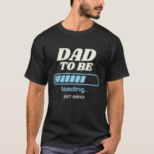 Camiseta Papá a punto de llegar con fiesta de baby shower p