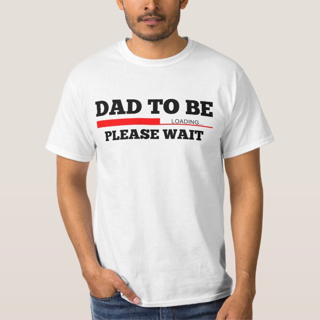 Camiseta Papá a ser cargamento del bebé (Anverso)
