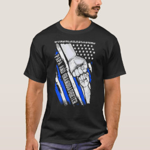 Camiseta Papá Abuela Bono Inquebrable Bandera Estadounidens