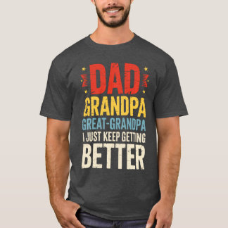 Camiseta Papá Abuelo Bisabuelo Tatarabuelo Padres