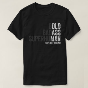 Camiseta papá abuelo día del padre audaz malvado sobrehuman
