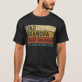 Camiseta Papá Abuelo Gran Abuelo.