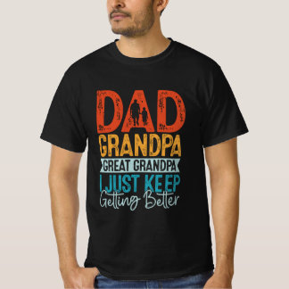 Camiseta Papá Abuelo Gran Abuelo.