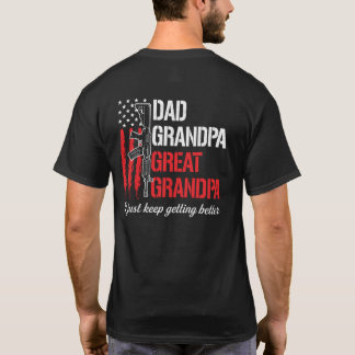 Camiseta Papá, abuelo, gran abuelo - estoy mejorando