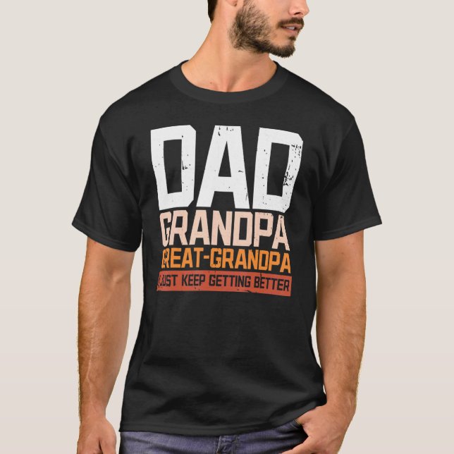 Camiseta Papá Abuelo Gran Abuelo Marido Papá Abuelo (Anverso)