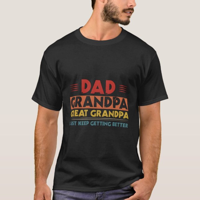 Camiseta Papá Abuelo Gran Abuelo Yo Sigo Apostando (Anverso)