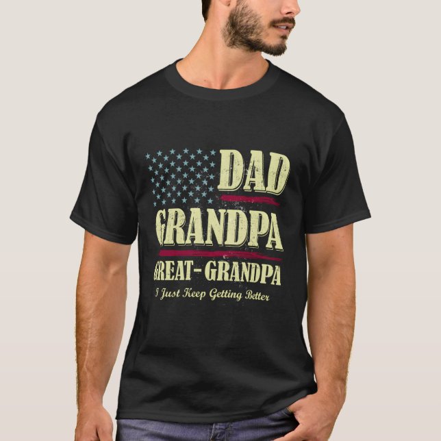 Camiseta Papá Abuelo Gran Abuelo Yo Sigo Apostando (Anverso)