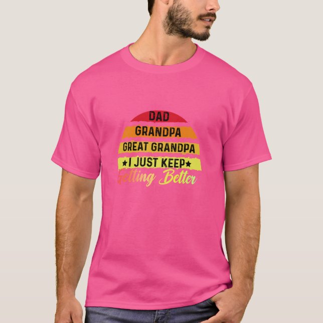 Camiseta Papá Abuelo Gran Abuelo Yo Sigo Apostando (Anverso)