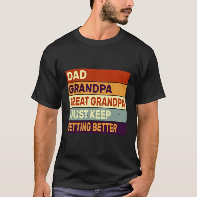 Camiseta Papá Abuelo Gran Abuelo Yo Sigo Apostando (Anverso)
