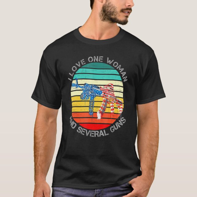 Camiseta Papá Abuelo Veterano Bandera Estadounidense Amo A  (Anverso)