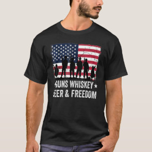 Camiseta Papá Abuelo Veterano De La Bandera De Los Ee.Uu. H