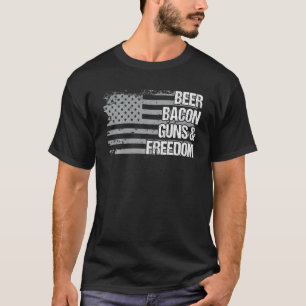 Camiseta Papá Abuelo Veterano De La Cerveza De La Bandera D
