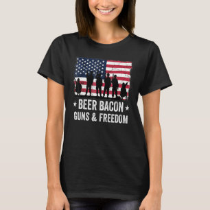 Camiseta Papá Abuelo Veterano De La Cerveza De La Bandera D