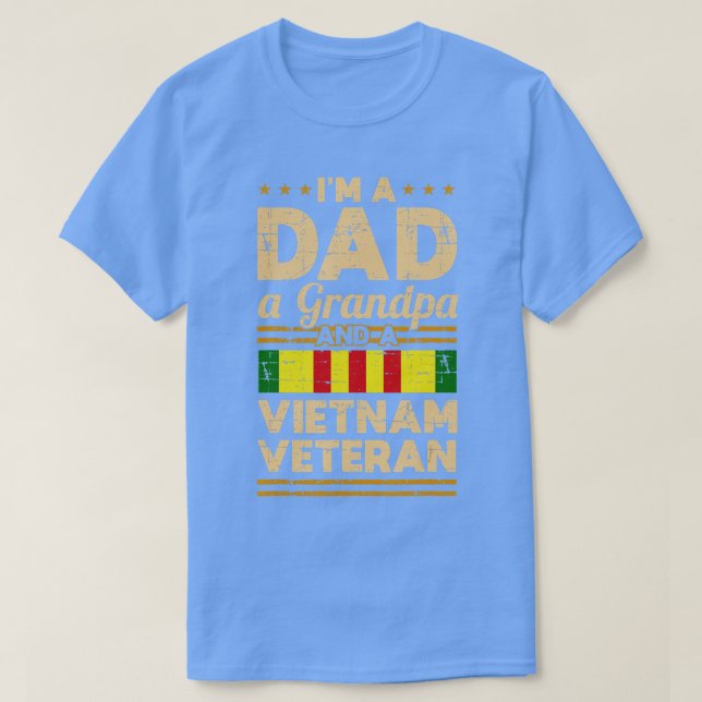 Camiseta Papá Abuelo Vietnam Veterano regalo para venados (Diseño del anverso)