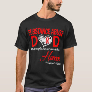 Camiseta Papá Abuso de Sustancias Crié a los Míos