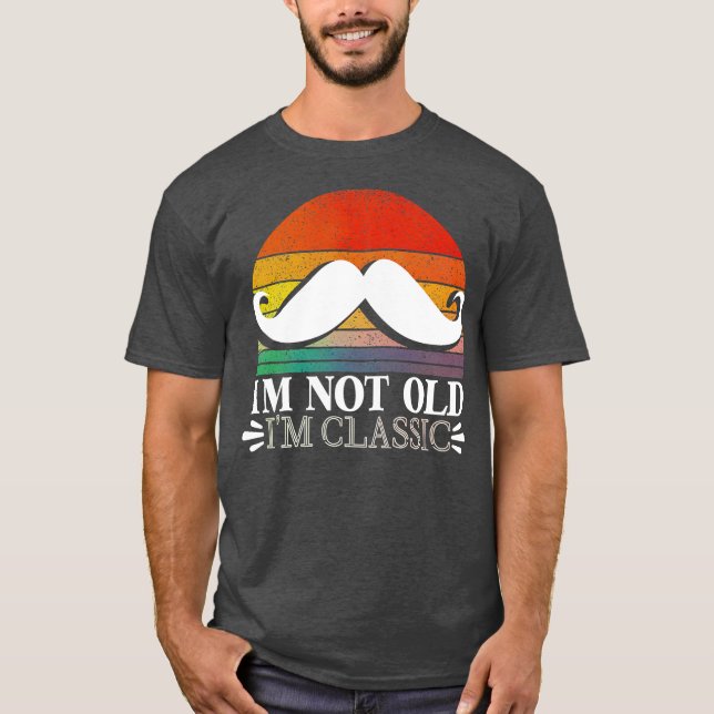Camiseta Papá adorable viejo y humorístico dice (Anverso)
