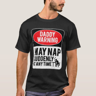 Camiseta Papá Advierte Que Puede Napear Repentinamente En C