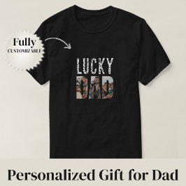 Camiseta Papá Afortunado