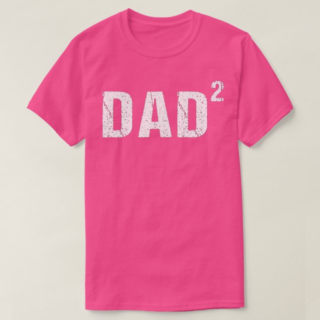 Camiseta Papá al cuadrado de dos hombres (Diseño del anverso)