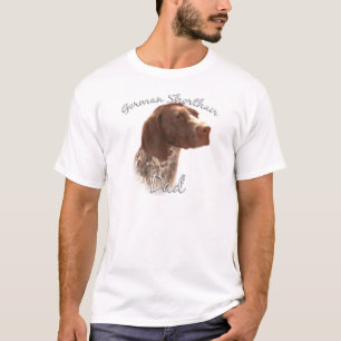 Camiseta Papá alemán 2 del indicador de pelo corto