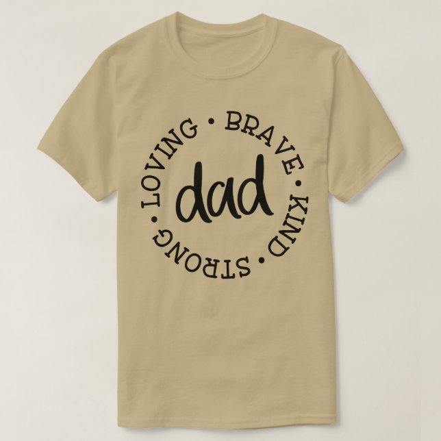 Camiseta Papá ama a los valientes (Diseño del anverso)
