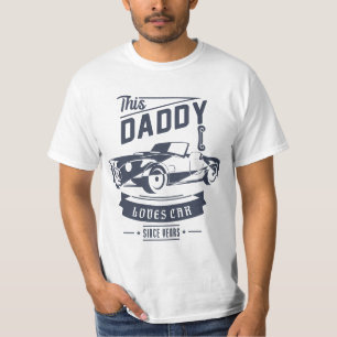 Camiseta Papá ama el auto por el regalo del día del padre