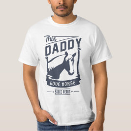 Camiseta Papá ama el caballo por el regalo del día de padre