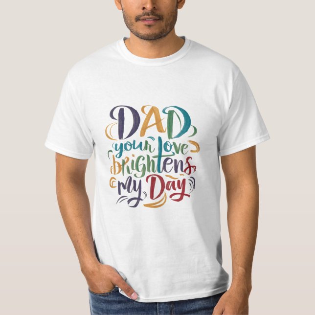 Camiseta Papá ama el día del padre (Anverso)