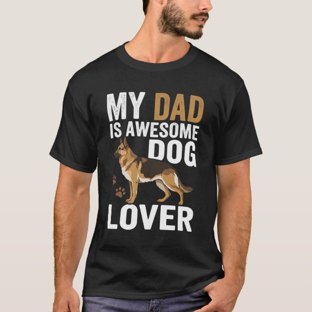 Camiseta Papá Amante De Perros Es Increíble (Anverso)