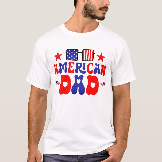 Camiseta Papá americano (Anverso)