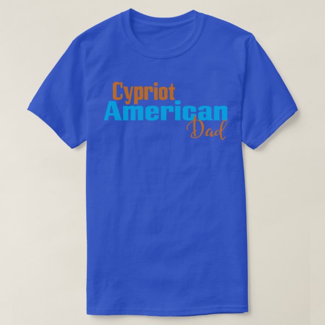 Camiseta Papá Americano Chipriota 2 (Diseño del anverso)