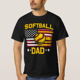 Camiseta Papá americano de Softbol