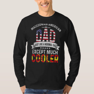Camiseta Papá Americano Macedonio Día del Padre Macedonia