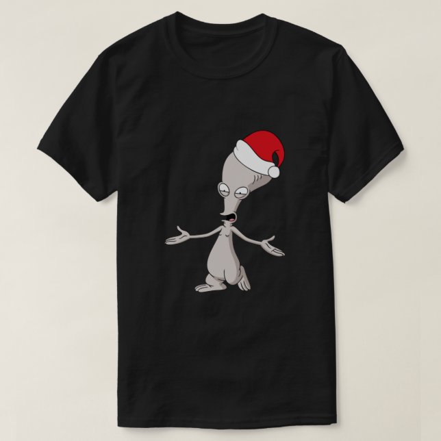 Camiseta Papá Americano Roger. El alienígena en el gorra Na (Diseño del anverso)