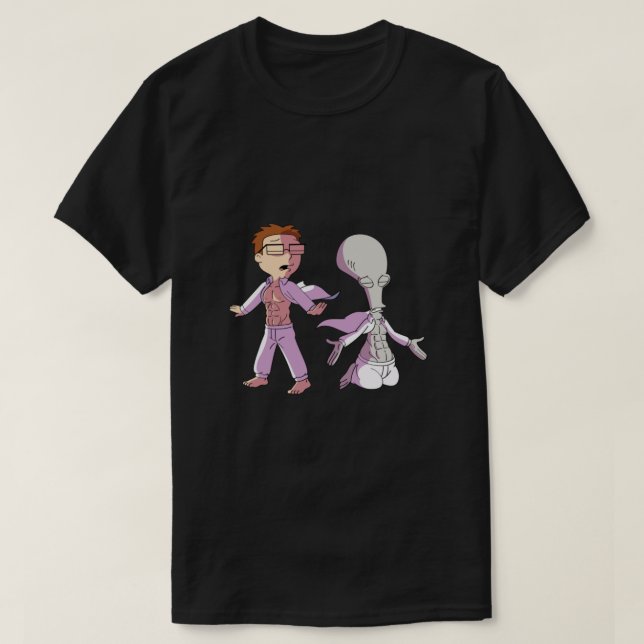 Camiseta Papá Americano Roger Y Steve Classic (Diseño del anverso)