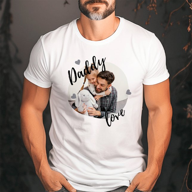Camiseta Papá Amo | El Día del Padre de la Foto Cuta (Subido por el creador)