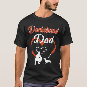 Camiseta Papá Amp Perro dentro del corazón feliz Día del Pa