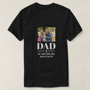 Camiseta Papá Año de Establecimiento Nombres Número Foto Sc