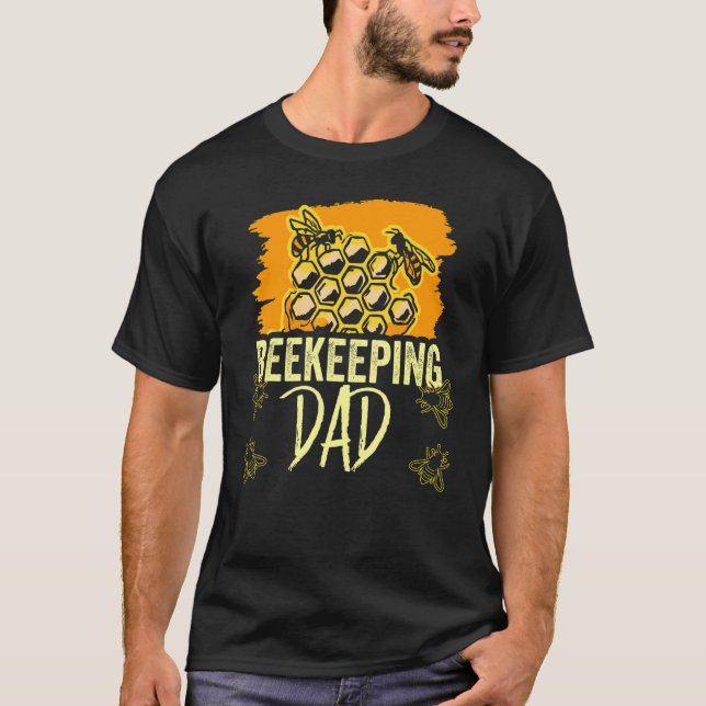 Camiseta Papá apícola dice hobby apicultor abeja padre (Anverso)