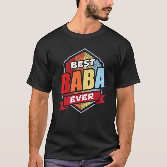 Camiseta Papá Árabe Bababa Papá Musulmán Islam Mejor Baba E (Anverso)