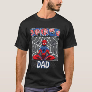 Camiseta Papá Araña Tema de Araña Cumpleaños Familia Coinci