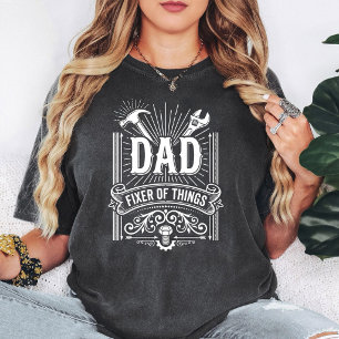 Camiseta Papá Arreglador De Cosas Herramientas De Mano Vint