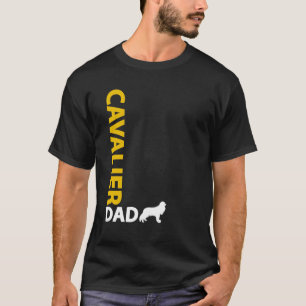 Camiseta Papá arrogante del perro de aguas de rey Charles