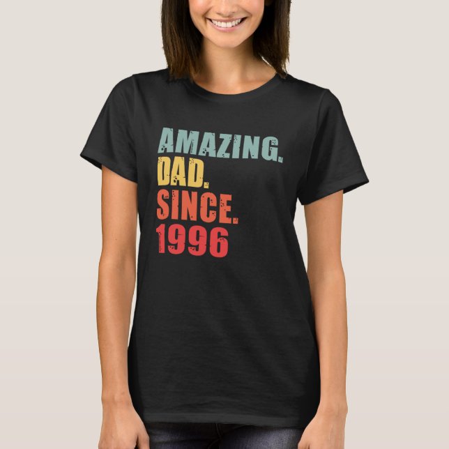 Camiseta Papá asombroso desde 1996 (Anverso)