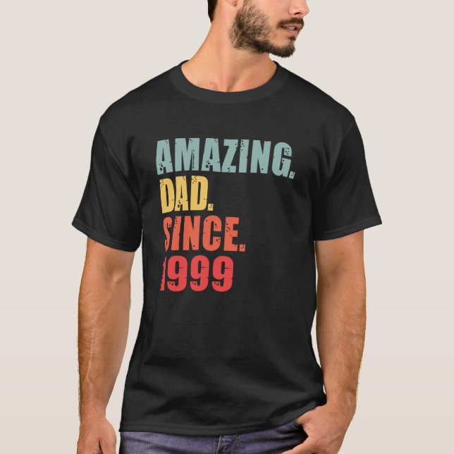 Camiseta Papá asombroso desde 1999 (Anverso)