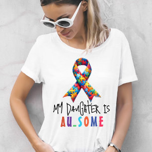 Camiseta Papá autista   Hija autista